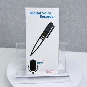 Digital Voice Recorder Pen Black Textured Hidden Audio Recording Device K174